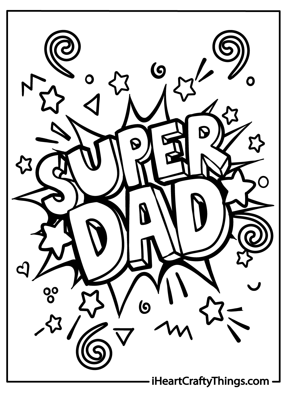Happy birthday dad coloring pages free printables