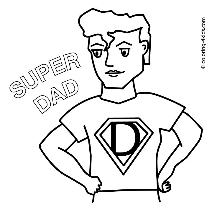 Celebrate fathers day with these super coloring pages