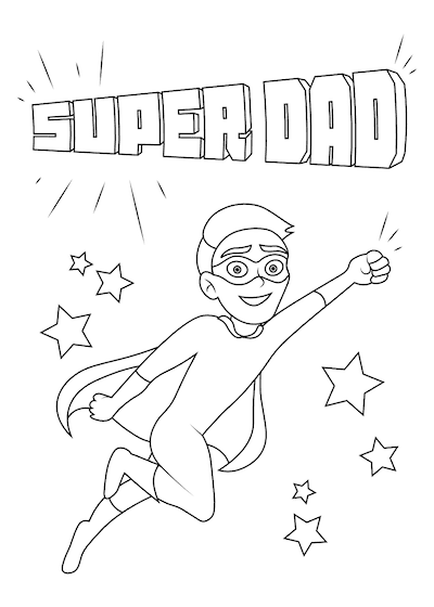 Happy fathers day coloring pages for kids