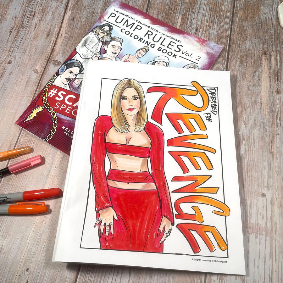 Pump rules vol scandoval special edition coloring book â hello harlot