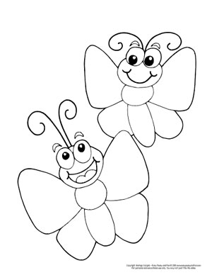 Butterfly coloring pages