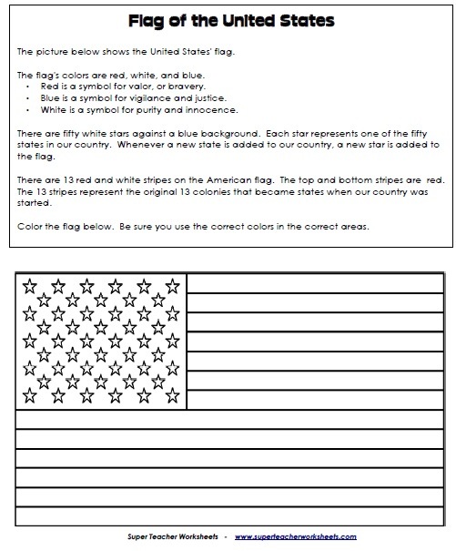 Flag worksheet