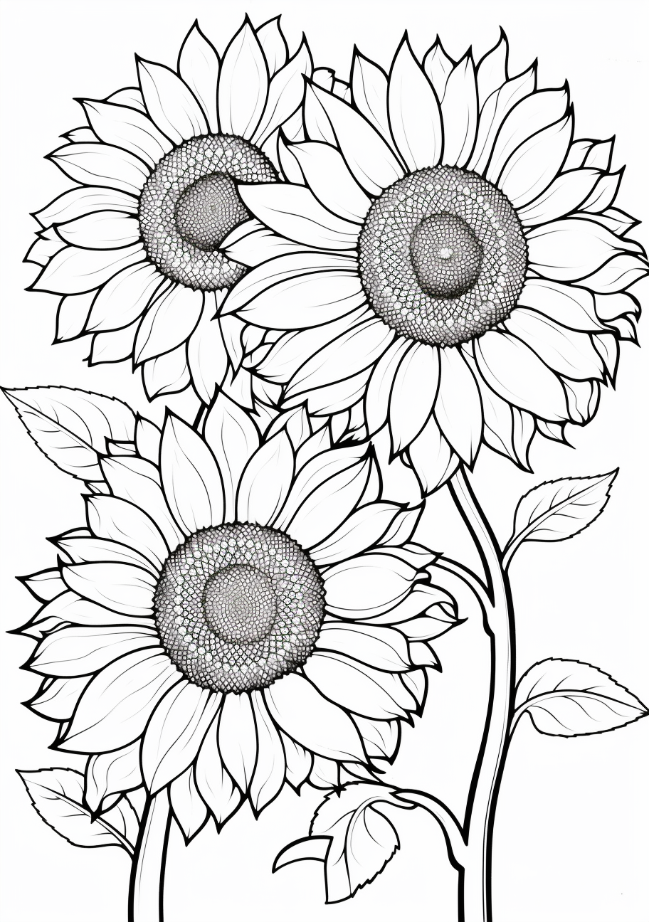 Garden flowers coloring s