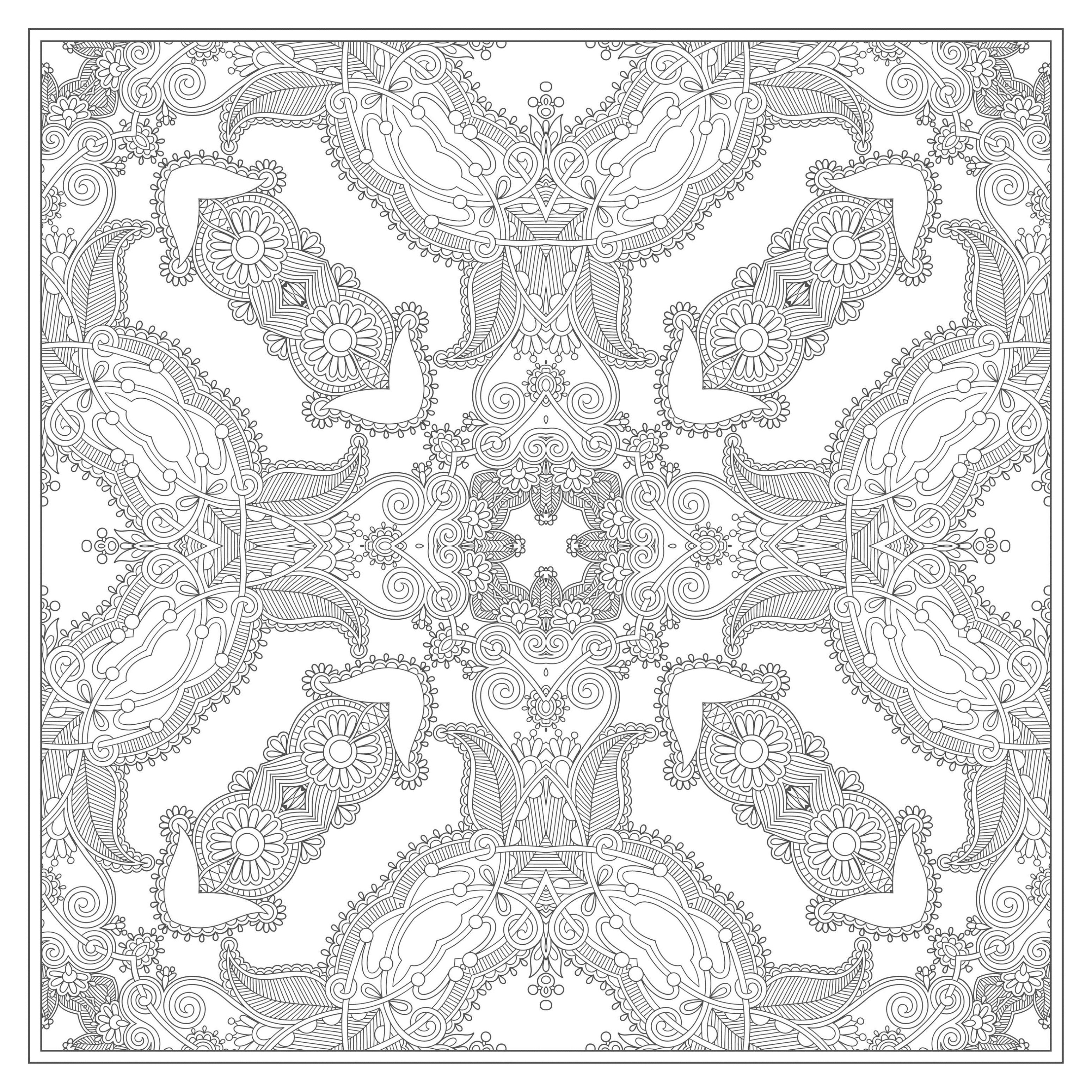 Complex squared mandala