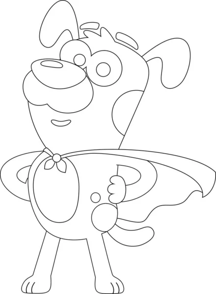 Outlined super hero stock illustration by hittoon