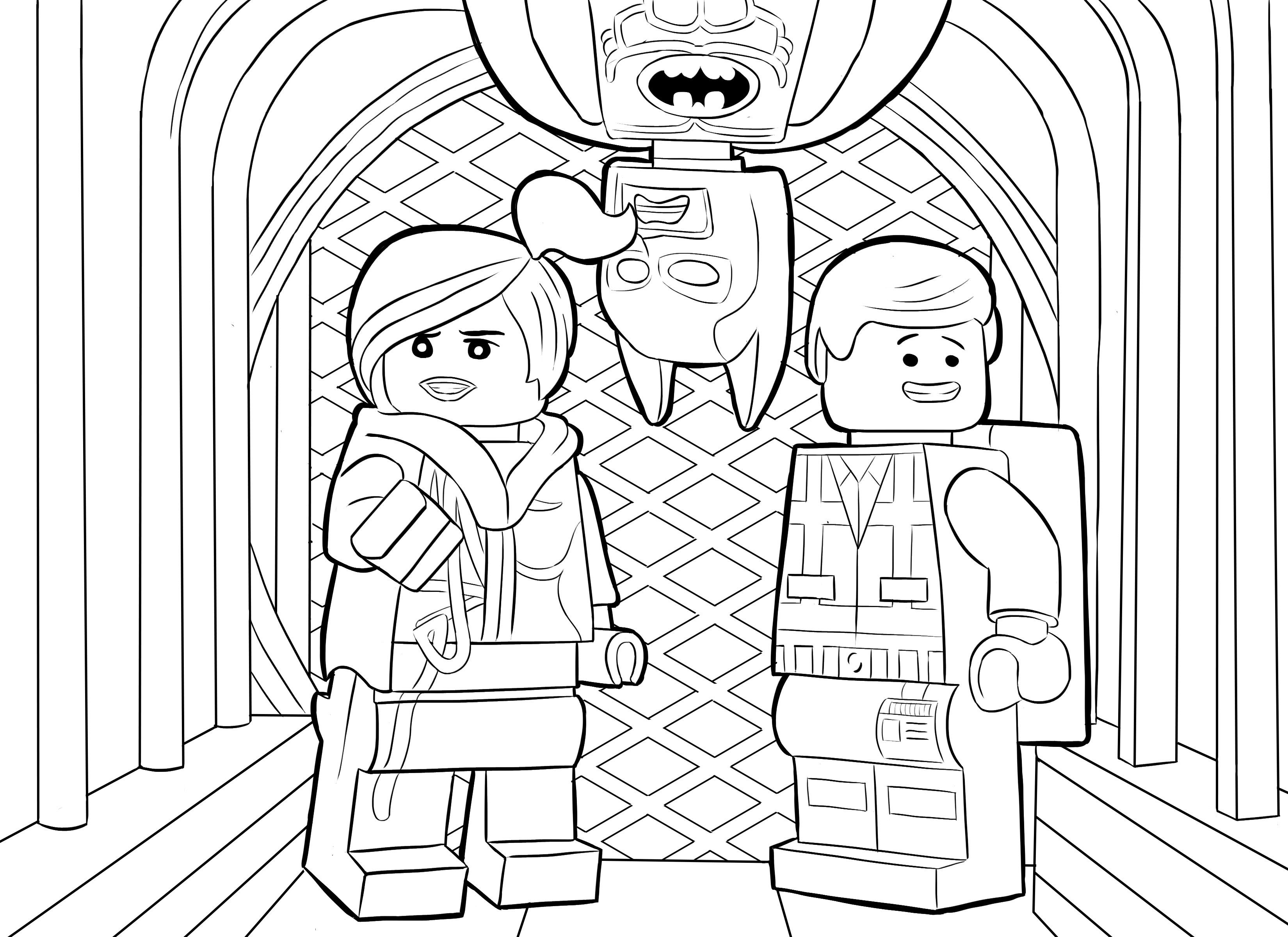 Lego superhero coloring pages