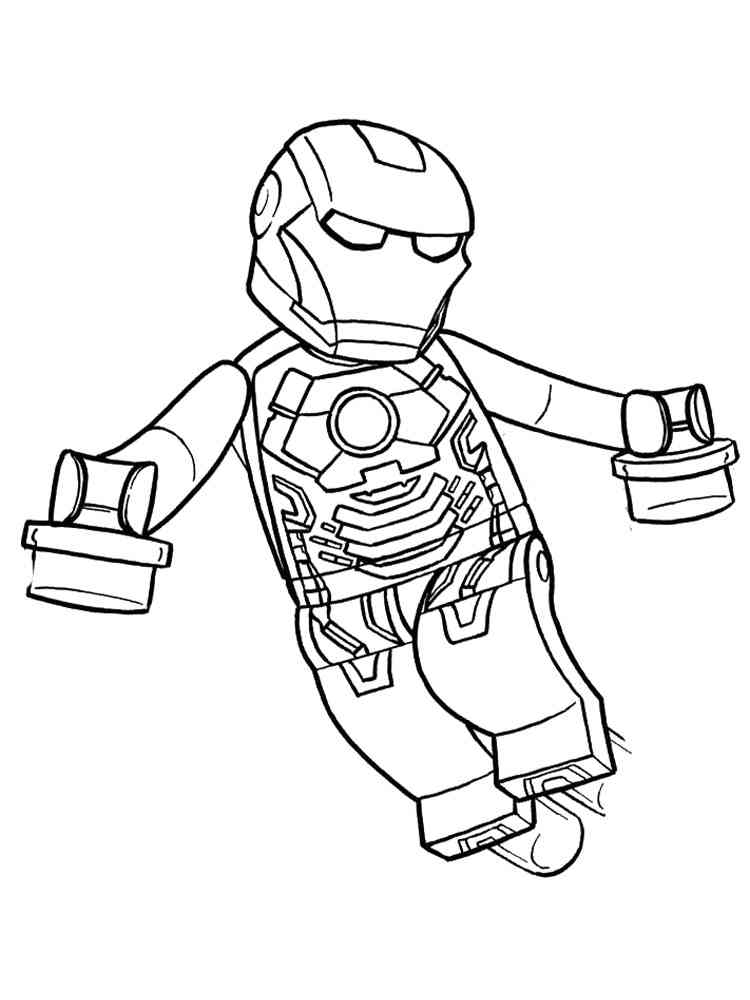 Lego marvel coloring pages