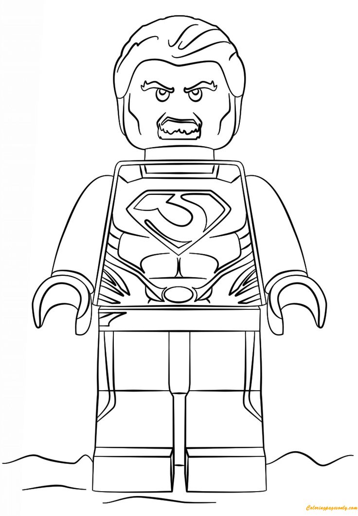 Lego super heroes man of steel coloring page httpcoloringpagesonly pageslego