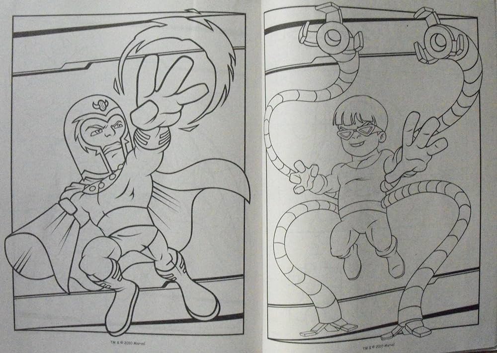 Marvel super hero squad page coloring activity book