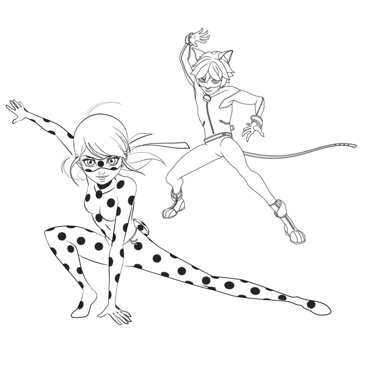 Miraculous ladybug coloring pagesâ free