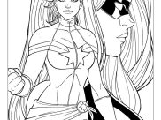 Super heroes coloring pages