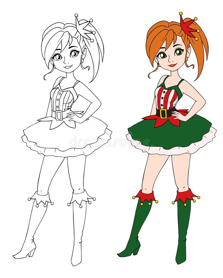 Elves coloring stock illustrations â elves coloring stock illustrations vectors clipart