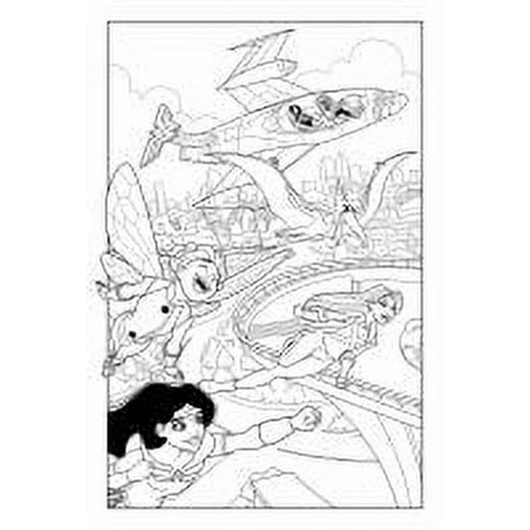 Dc super hero girls a kids coloring book paperback