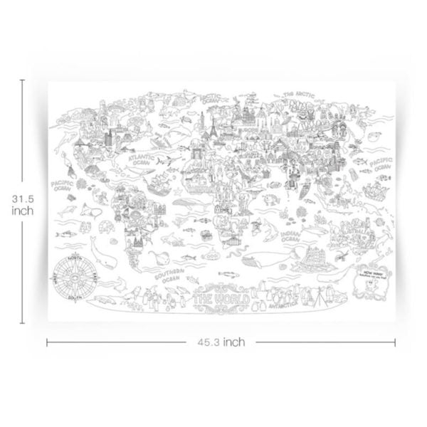 Super painter giant coloring poster â edutainmentzone