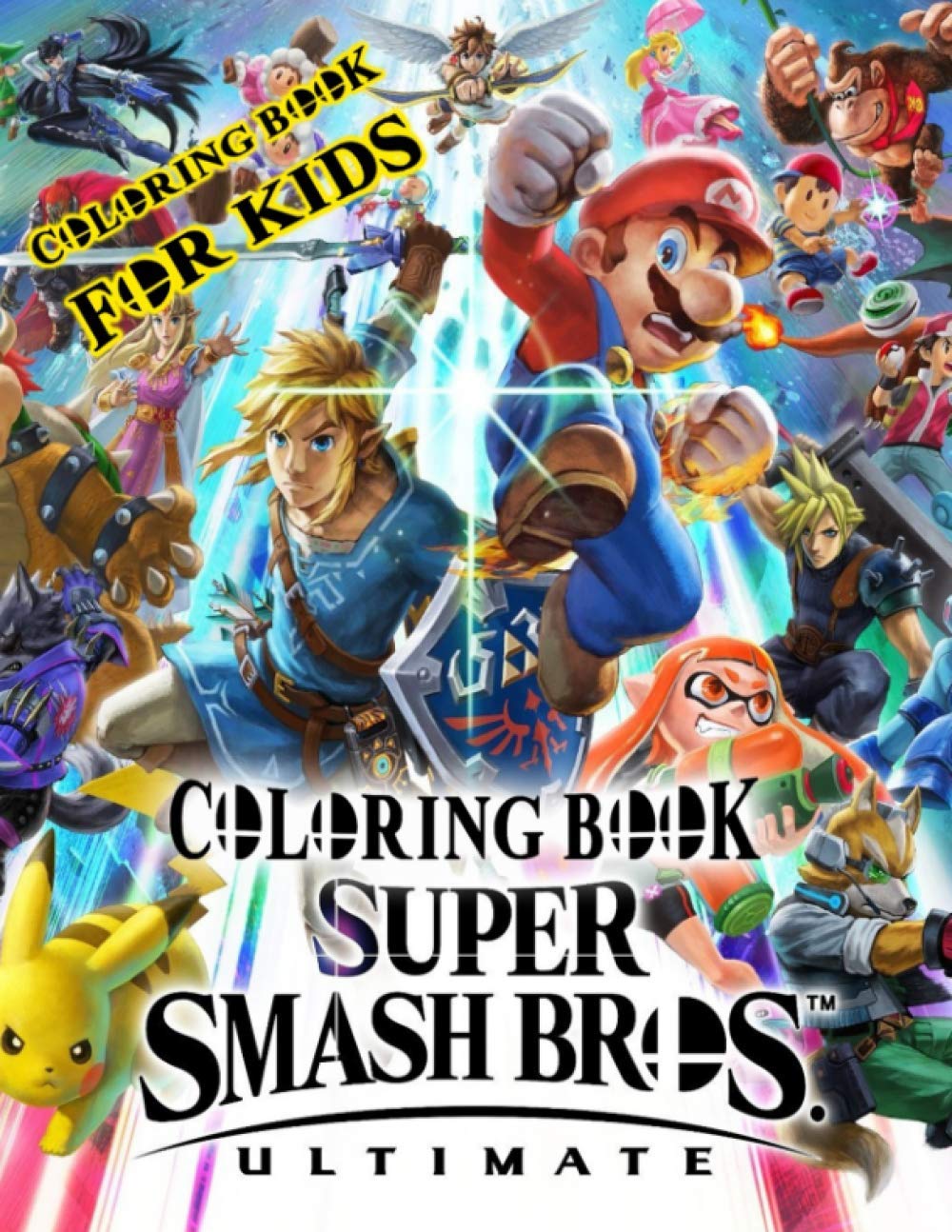 Super smash bros ultimate coloring book huge coloring book by ryan uzumaki