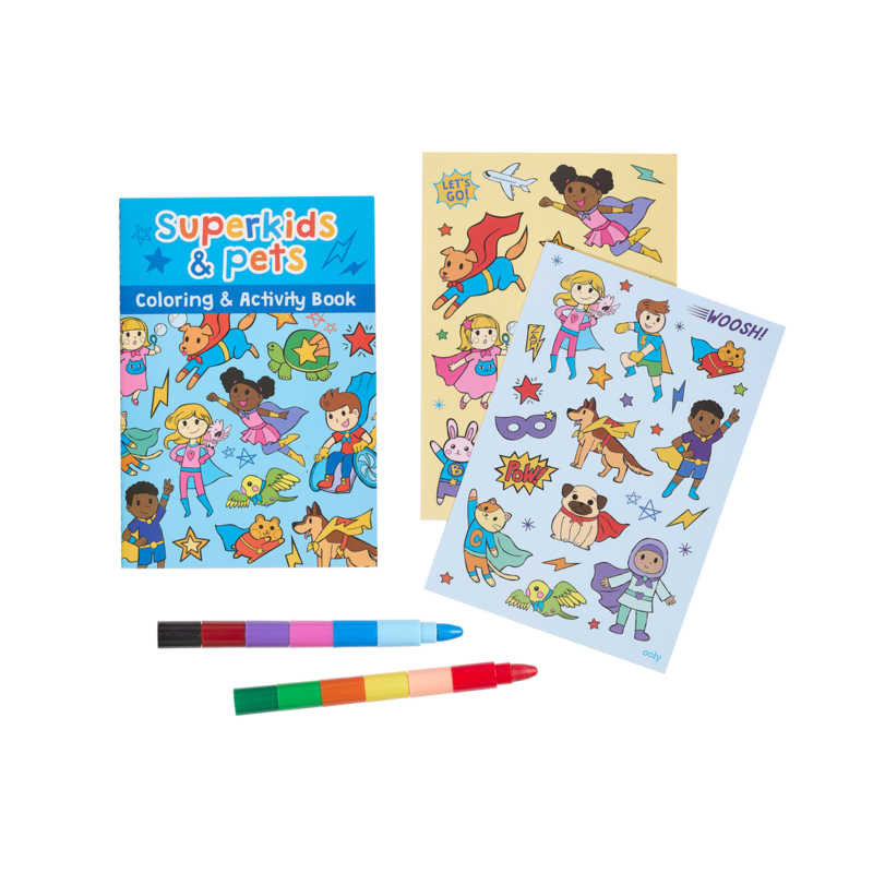 Mini traveler coloring activity kit