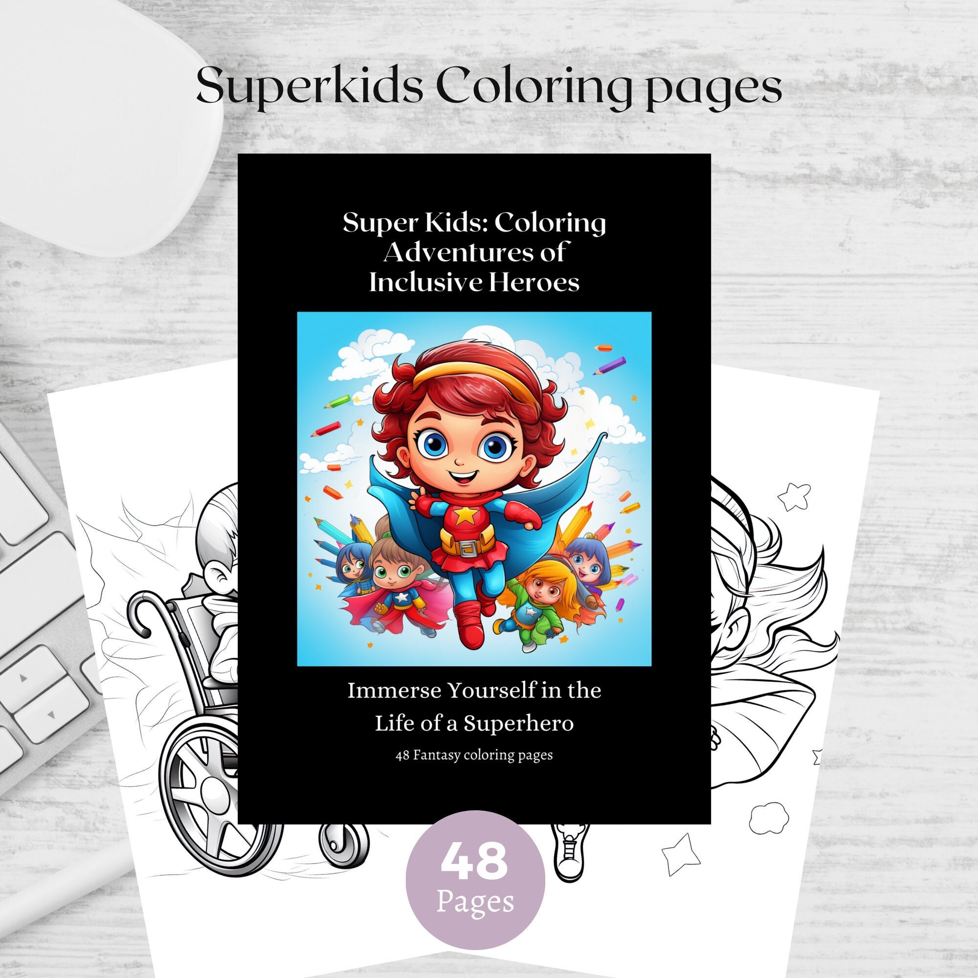 Diverse coloring pages