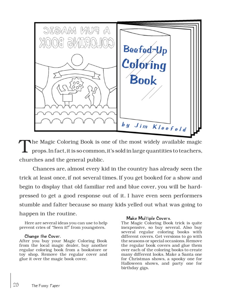 Magic coloring book pdf notebook books