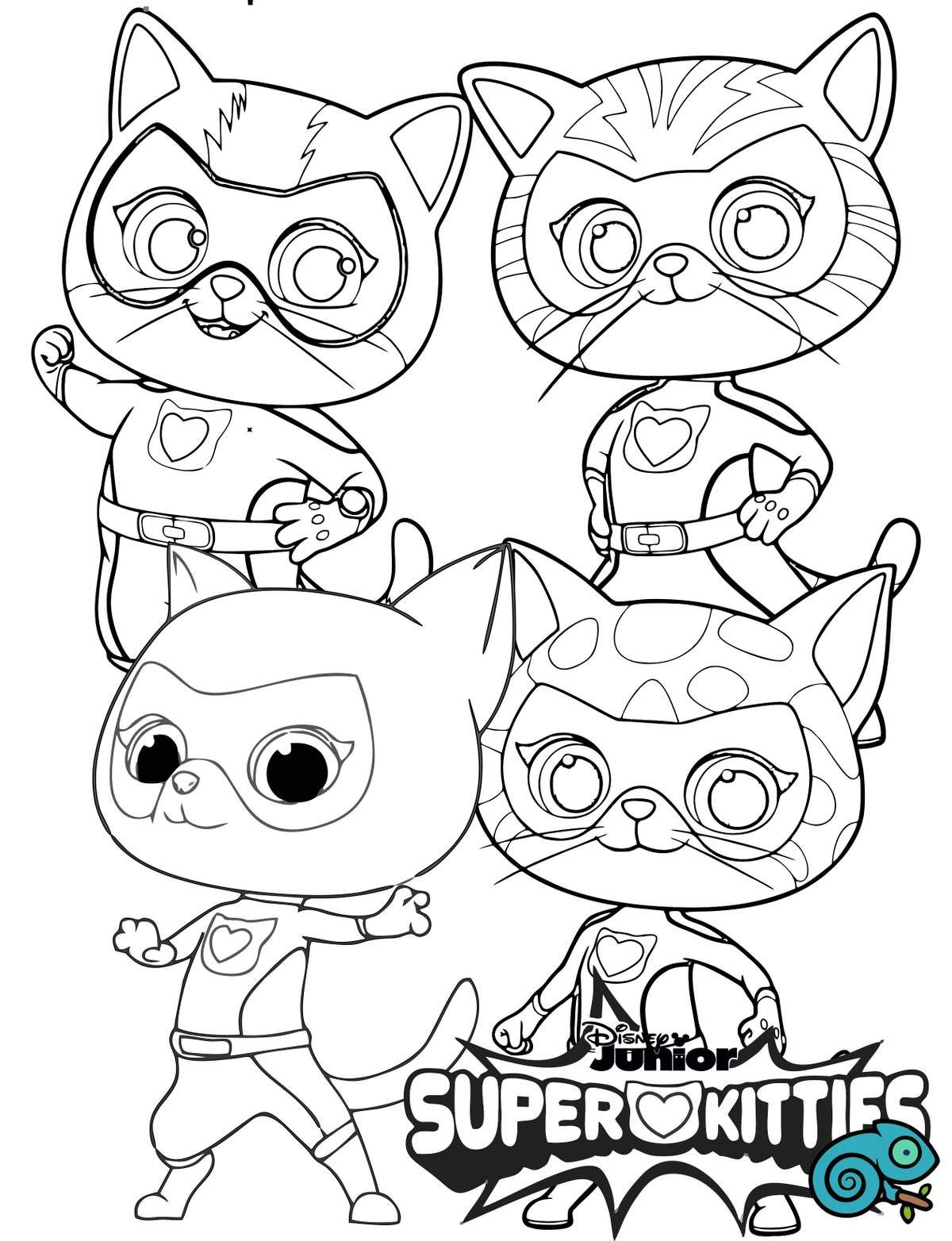 Superkitties birthday superkitties coloring pages