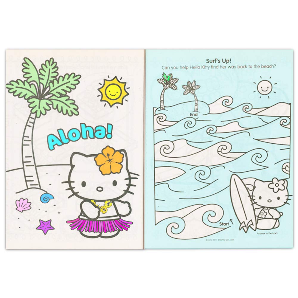 Buy hub studios hello kitty colorg book and stickers super set hello kitty colorg book with hello kitty stickers specialty door hanger onle at lowest price ever dia check