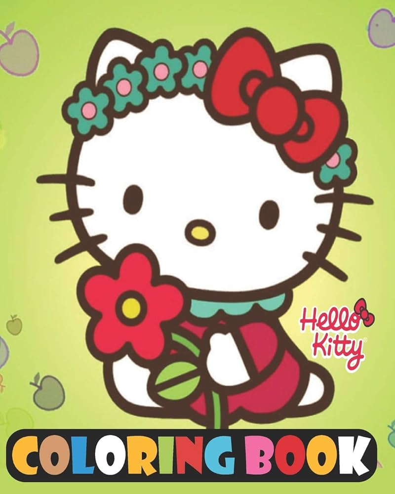 Hello kitty coloring book super coloring book for girls ages
