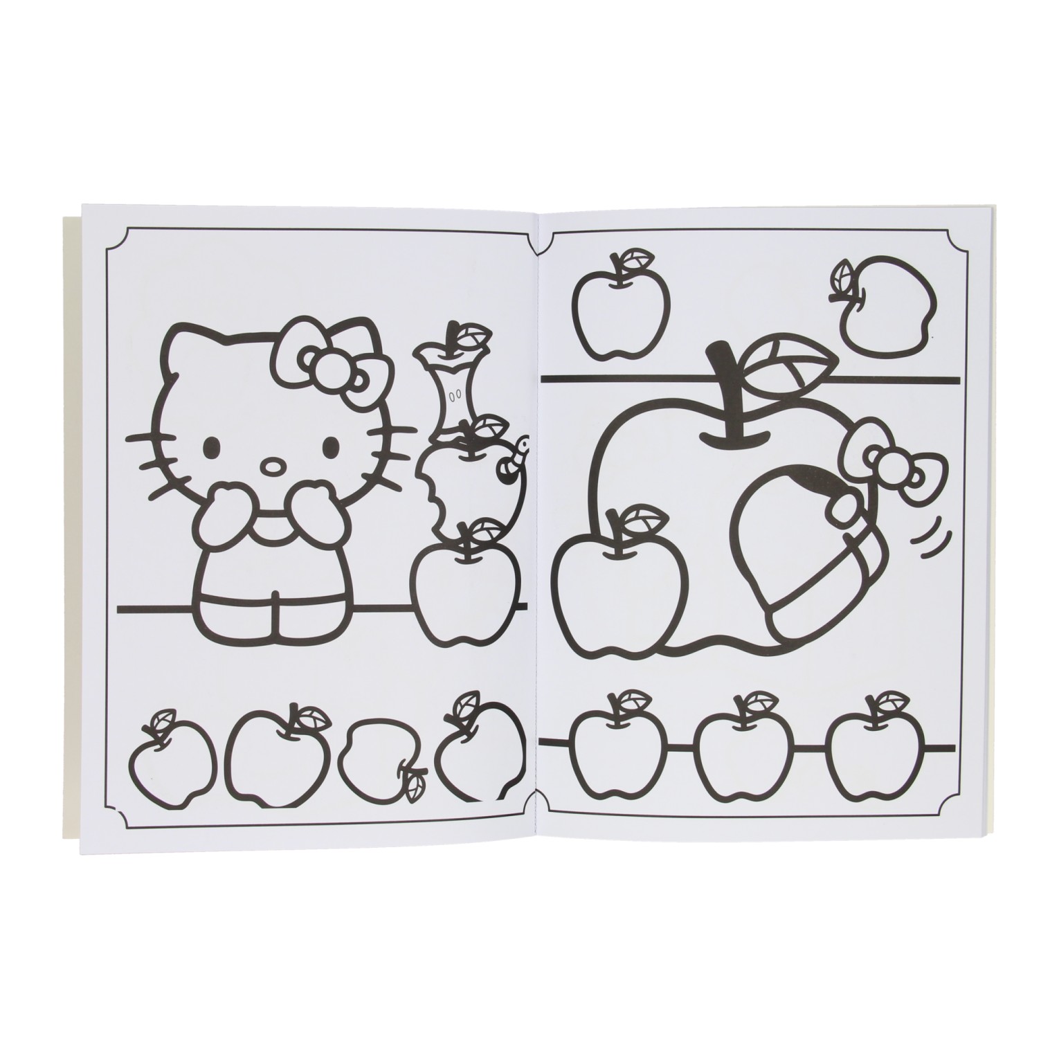 Super color coloring book hello kitty with pencils thimble toys