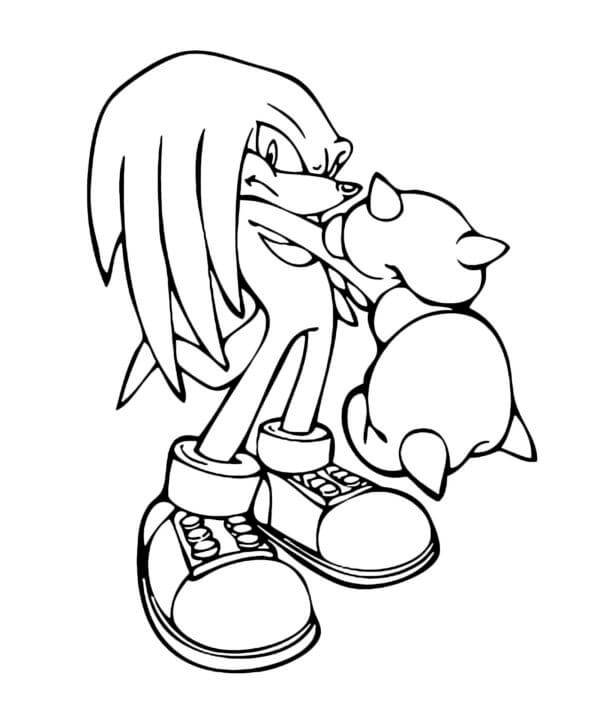 Super strength knuckles coloring page