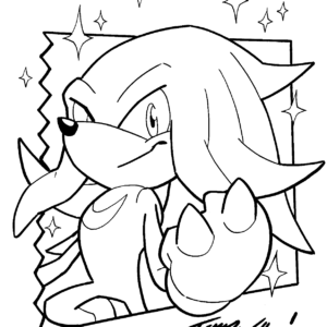 Knuckles coloring pages printable for free download