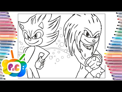 Sonic the hedgehog and sonic coloring pages