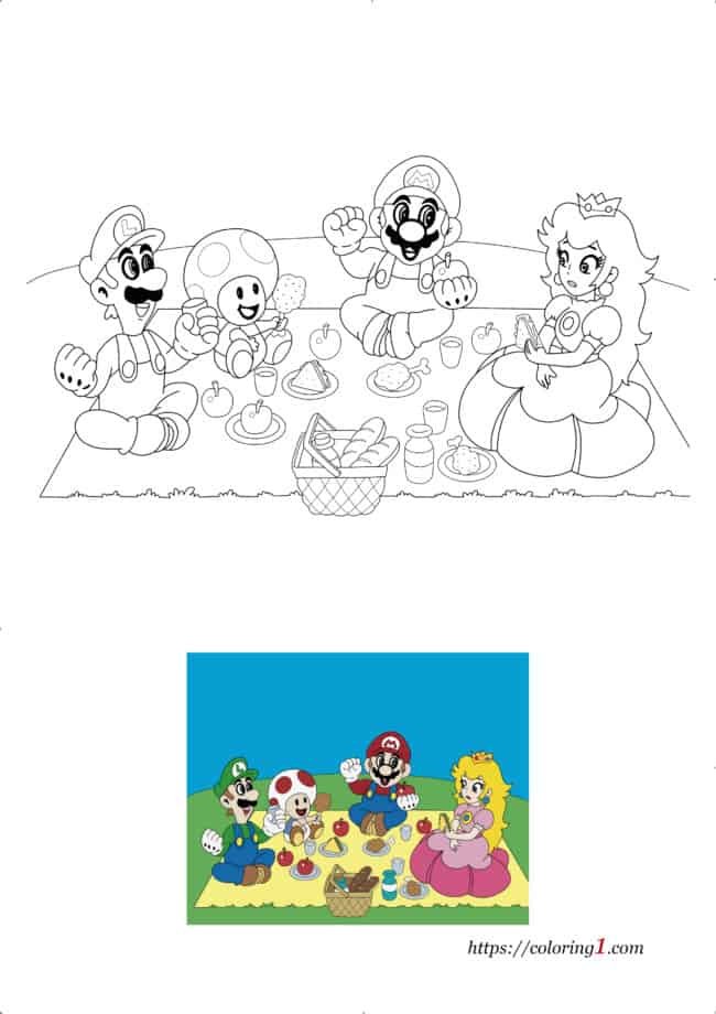 Mario coloring pages