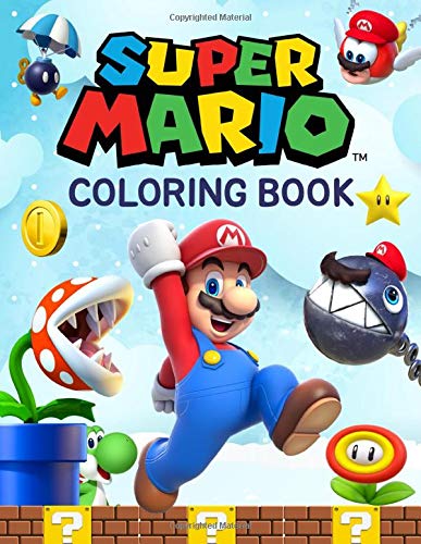 Super mario coloring book great coloring pages for kids ages