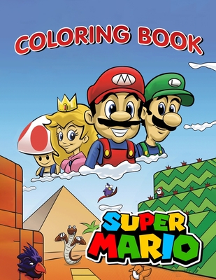 Supermario coloring book relax and enjoy with high