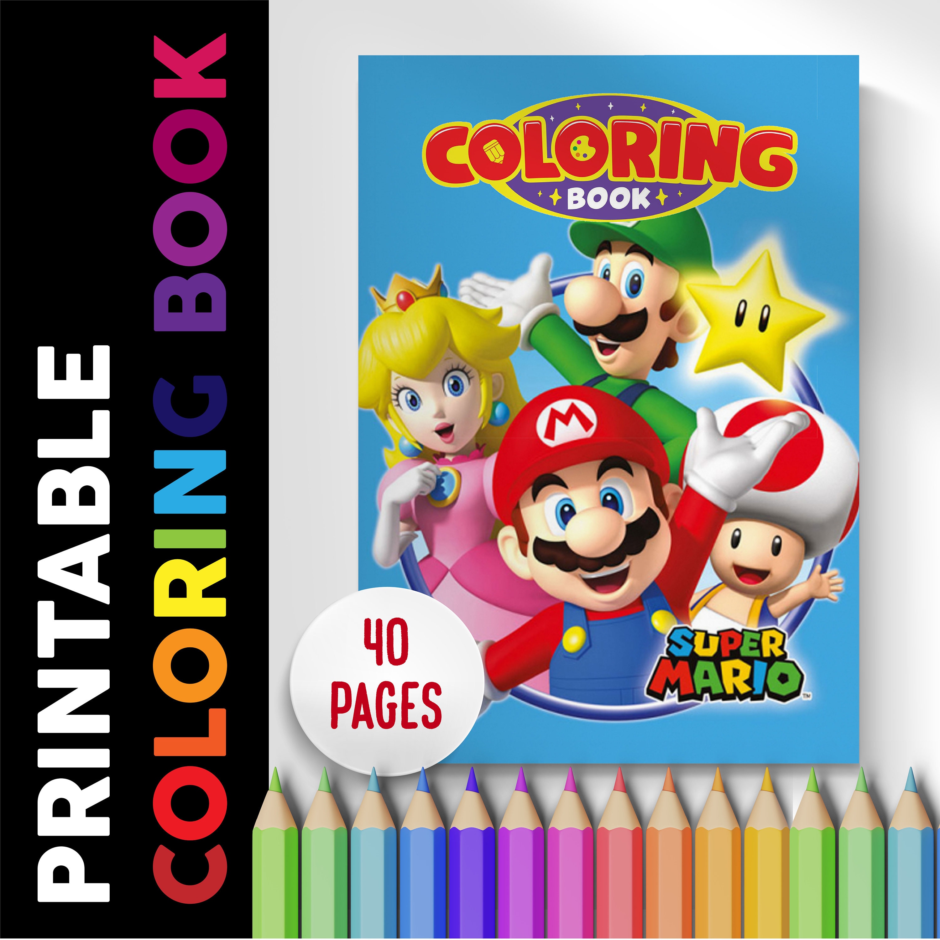 Super mario coloring book pages coloring pages printable