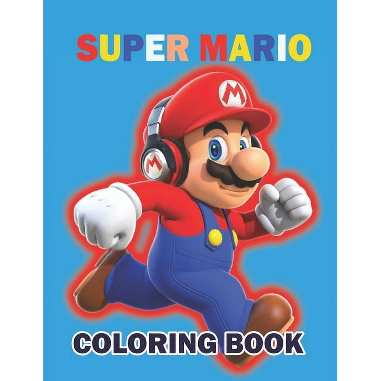 Super mario coloring book awesome illustrations mario brothers coloring books for kids paperback