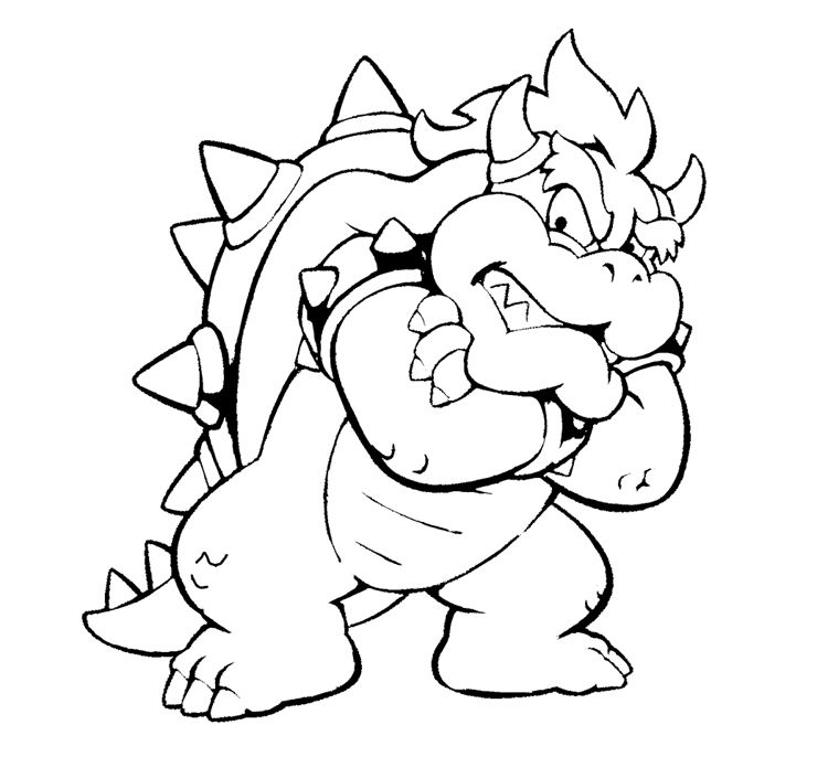 Bowser and bowser jr bowser drawings kng