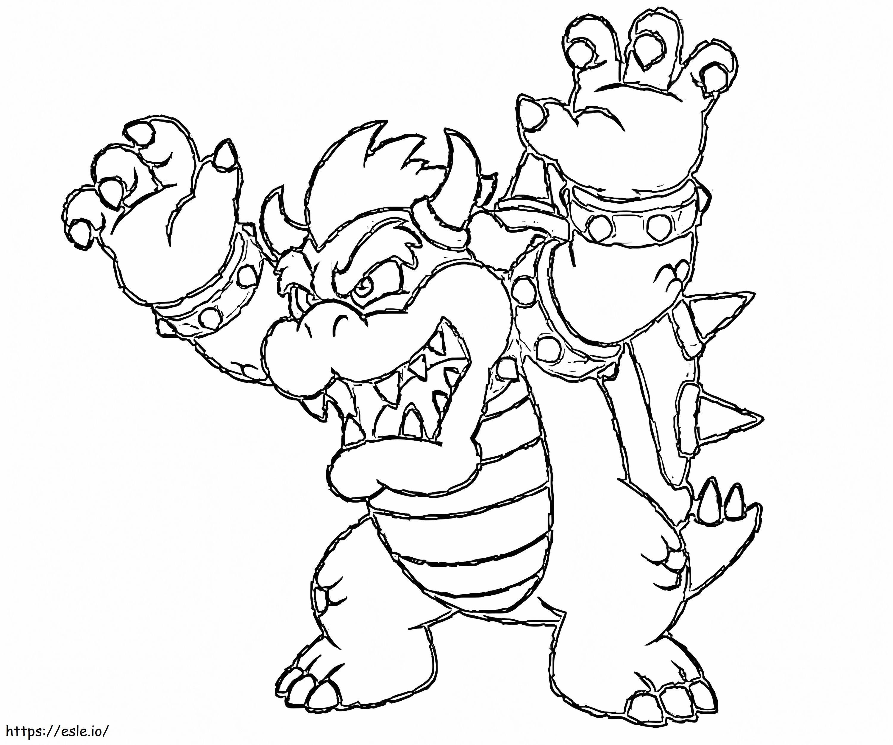 Bowser coloring page
