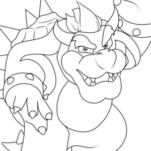 Bowser coloring pages printable for free download