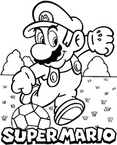 Printable coloring page of bowser