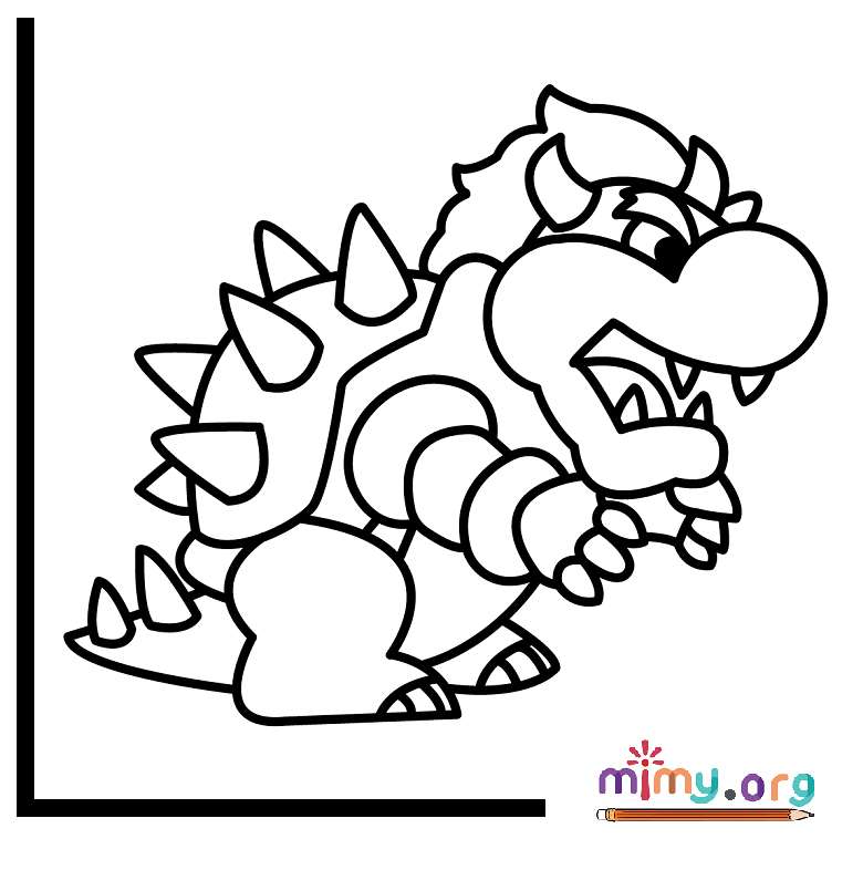 Unleash your creativity with bowser coloring pages a joyful journey into the koopa kingdom