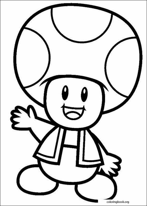 Super mario bros coloring page