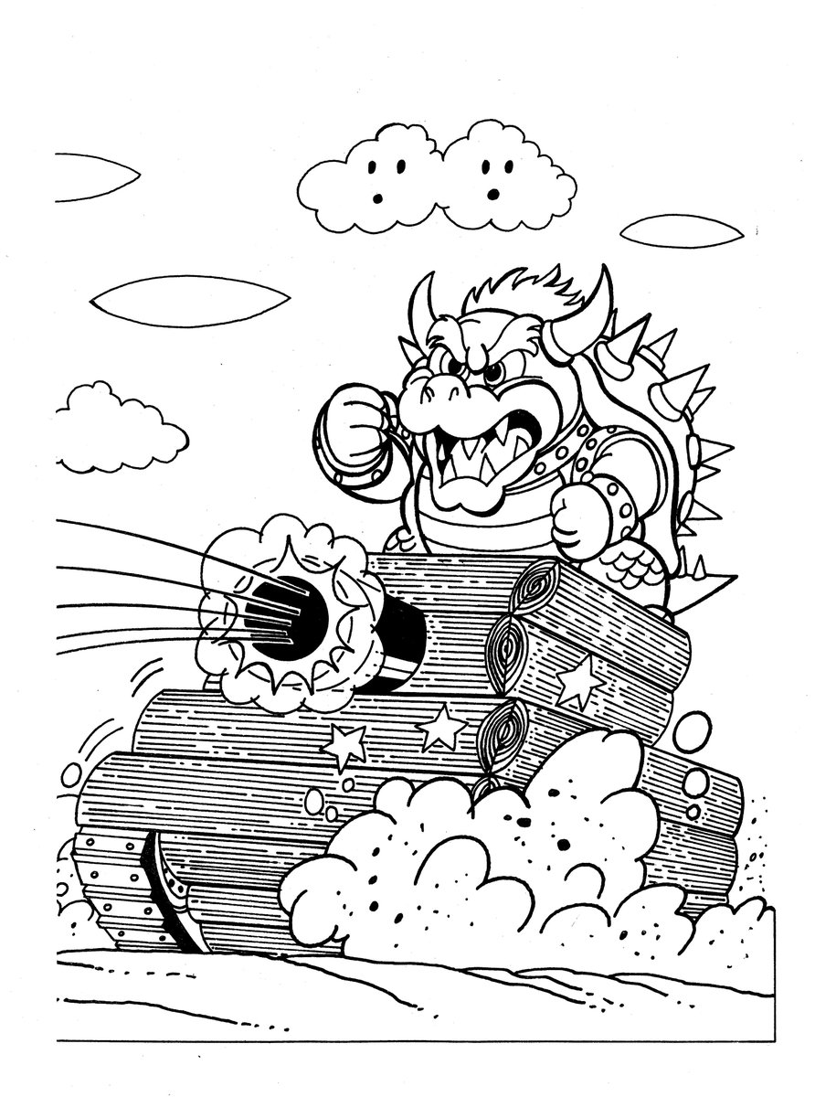 Videogamearttidbits on x four pages from a super mario bros coloring book httpstcofipetpg x