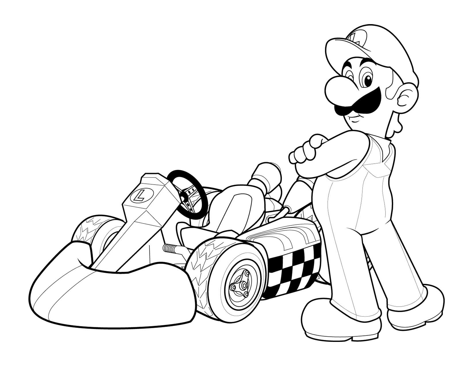 Free printable mario coloring pages for kids