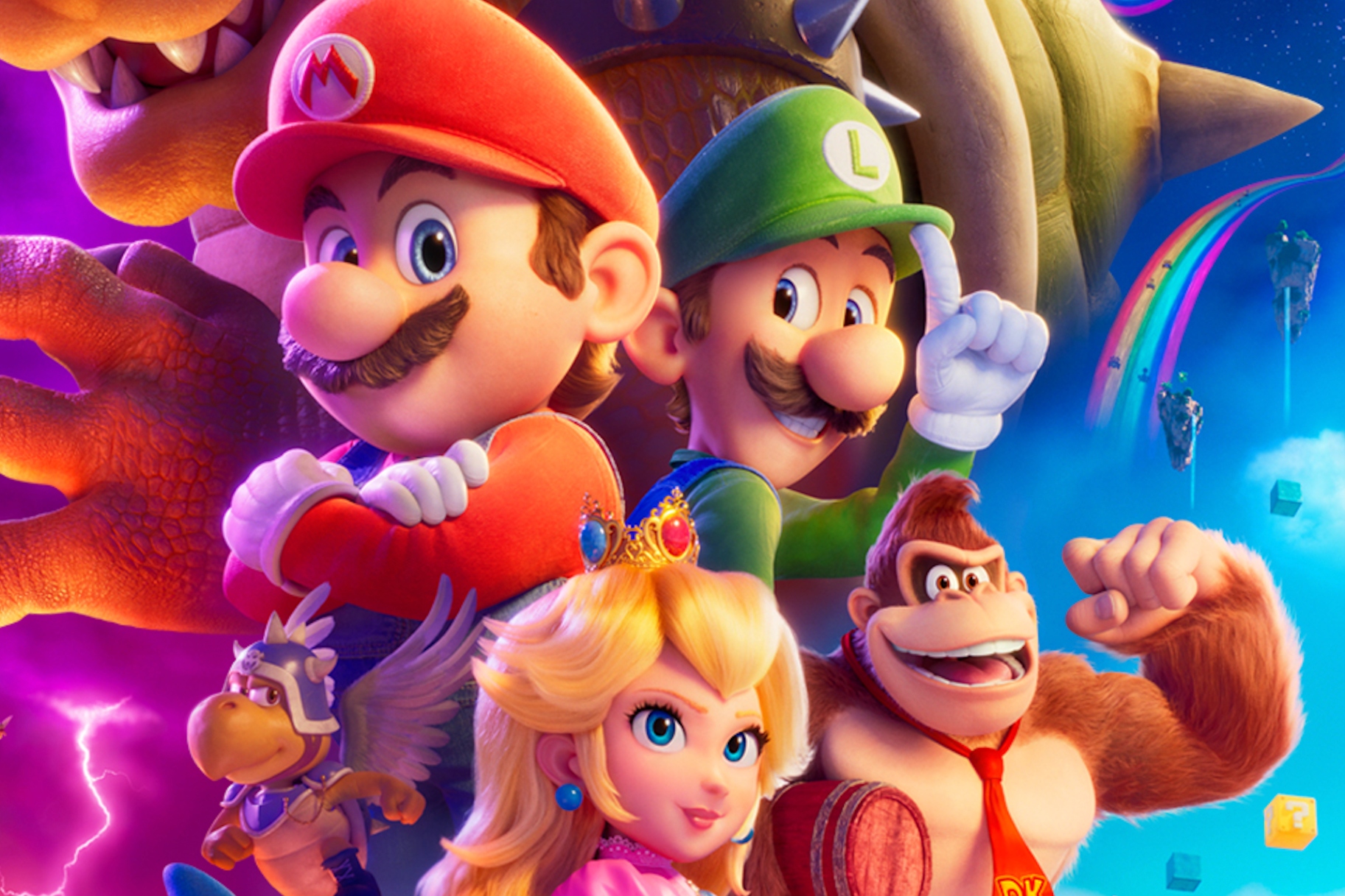 The super mario bros movie official poster released wire
