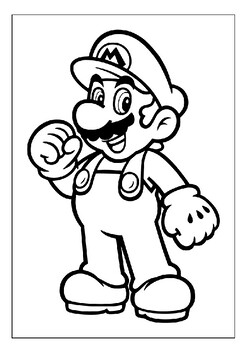 Unleash your childs creativity with printable mario coloring sheets pages