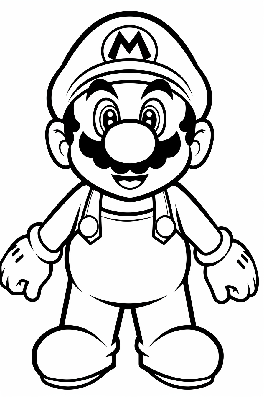 Mario os coloring pages