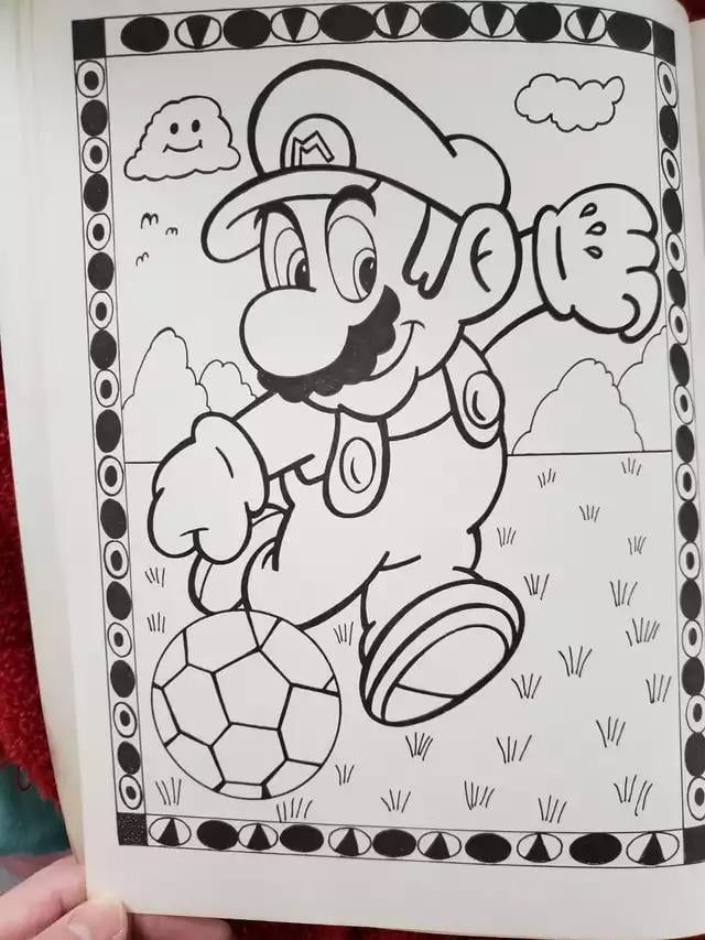 Super mario coloring book from rnostalgia