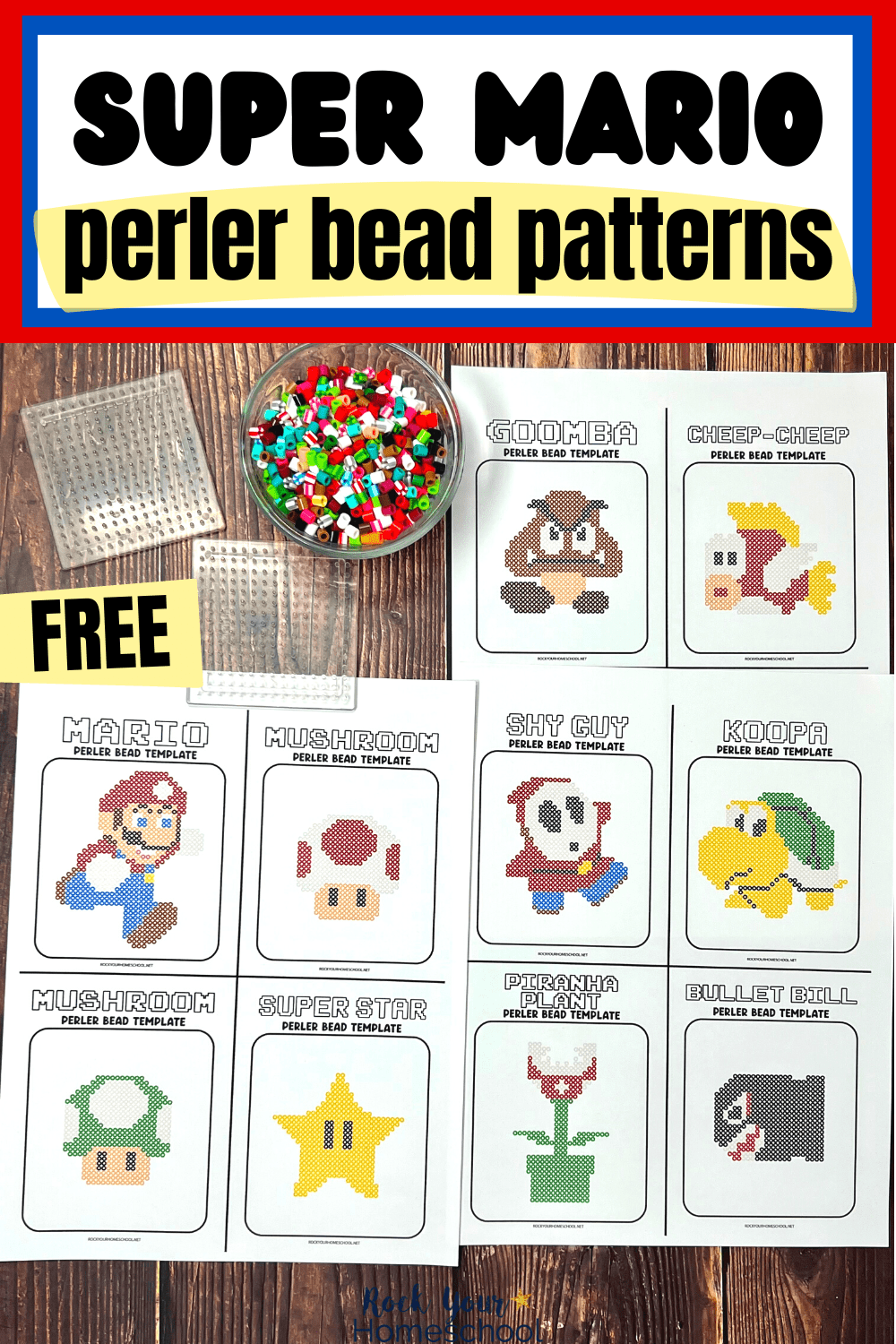 Super mario perler beads how to enjoy these crafts free
