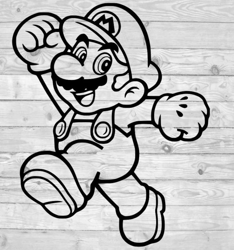 Mario svg mario svg files for cricut silhouette