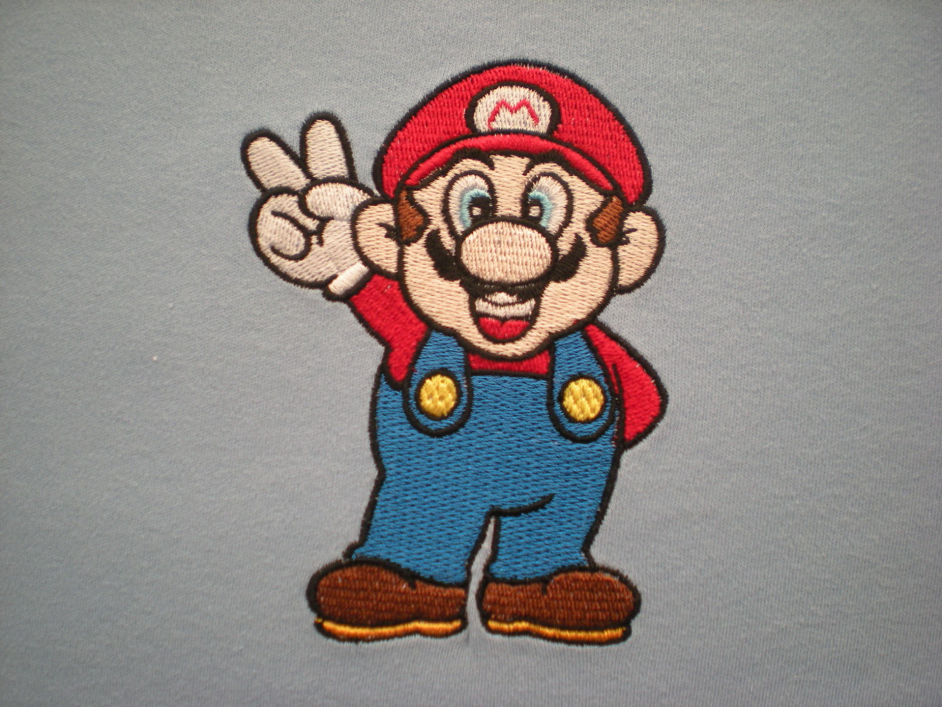Super mario embroidery design