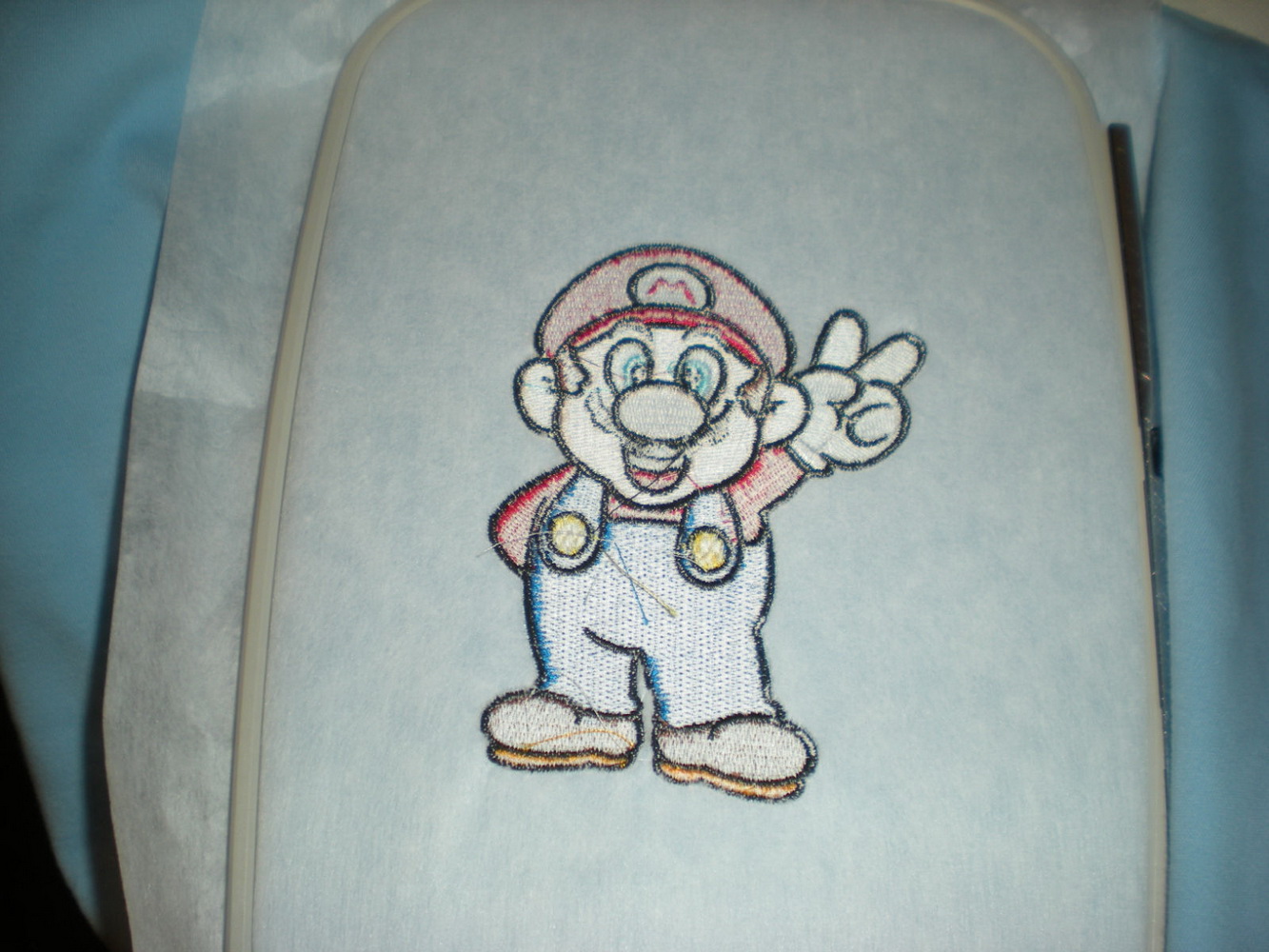 Super mario embroidery design